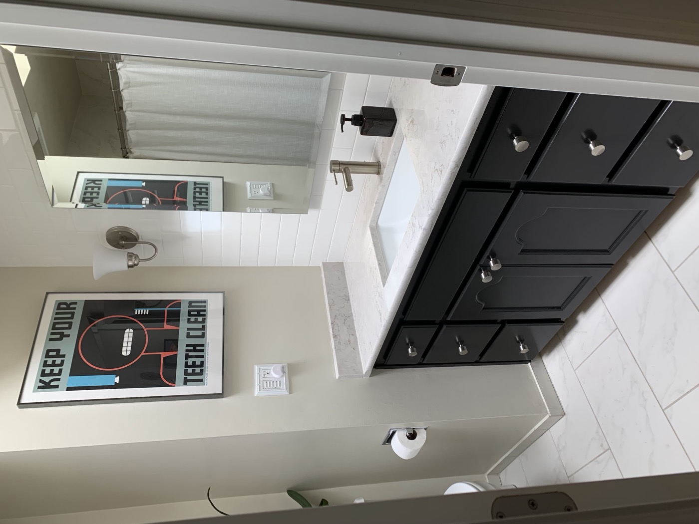 Colonial Bronze cabinet hardware in black